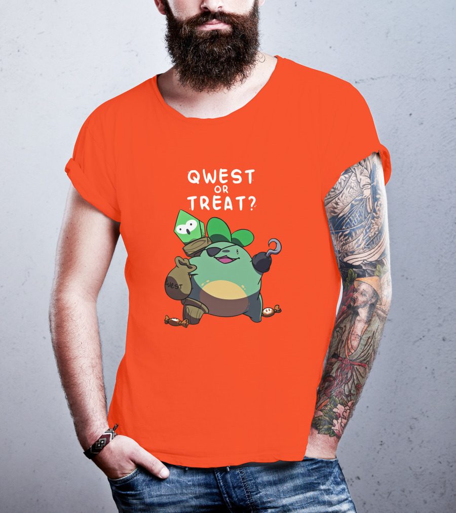 Qwest Or Treat Halloween Quest Sprout Pirate Hook Candy T-Shirt