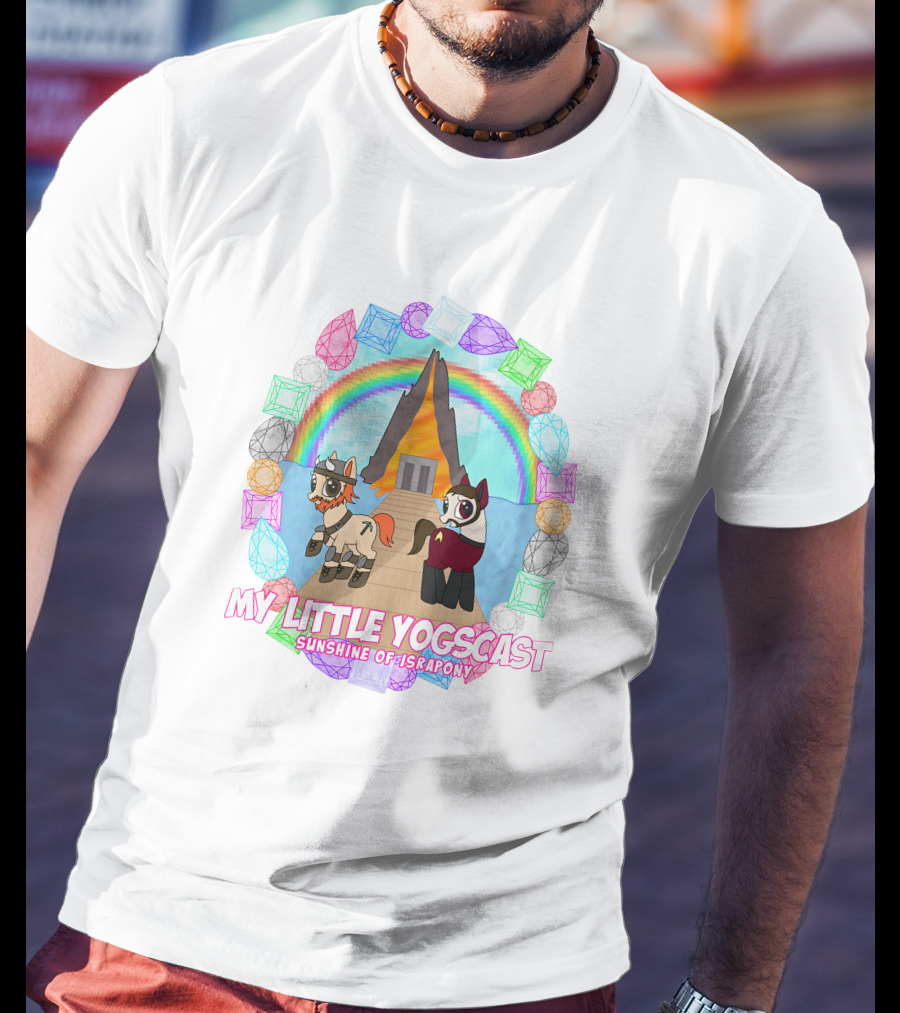 My Little Yogscast Sunshine Of Israpony Colorful Gemstone Rainbow Ponies T-Shirt