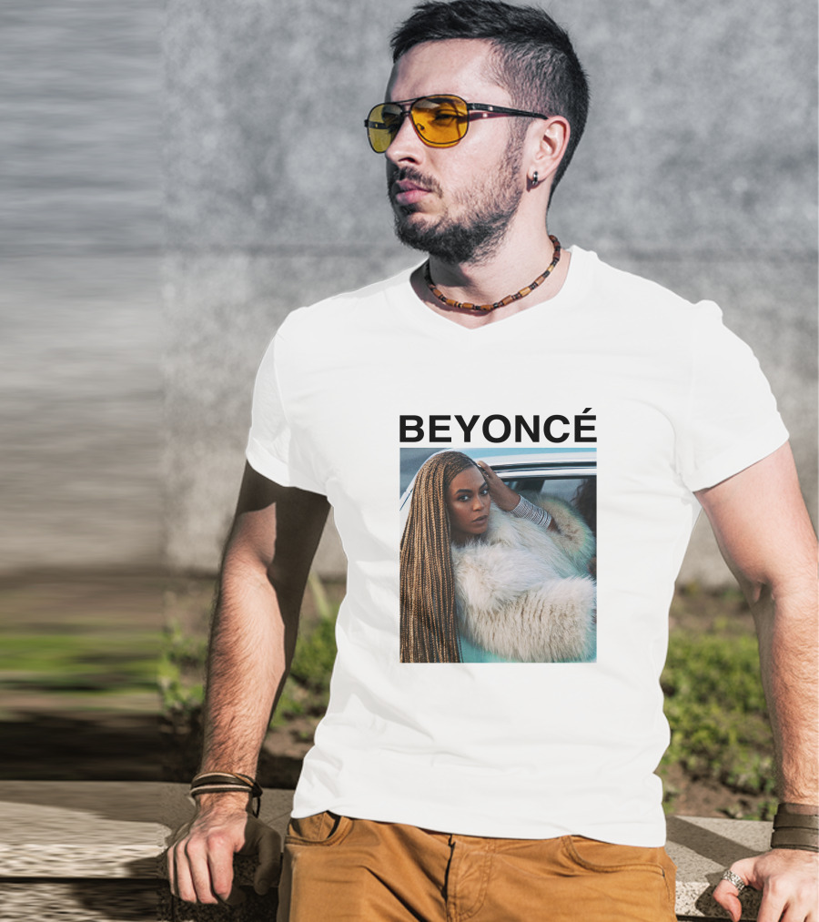 Beyoncé In Fur Coat Looking Powerful T-Shirt