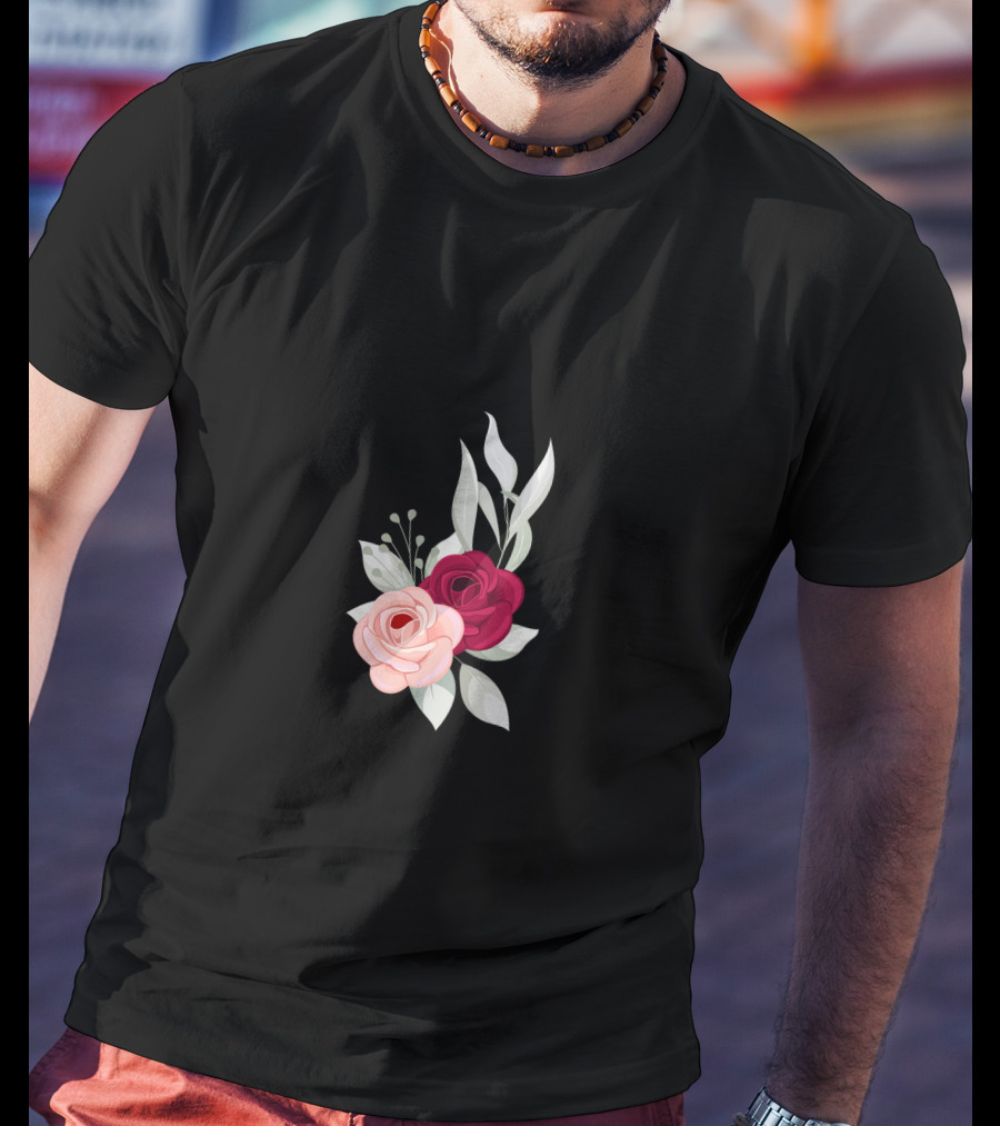 Beauty Rose Flower Aesthetic Blooms T-Shirt