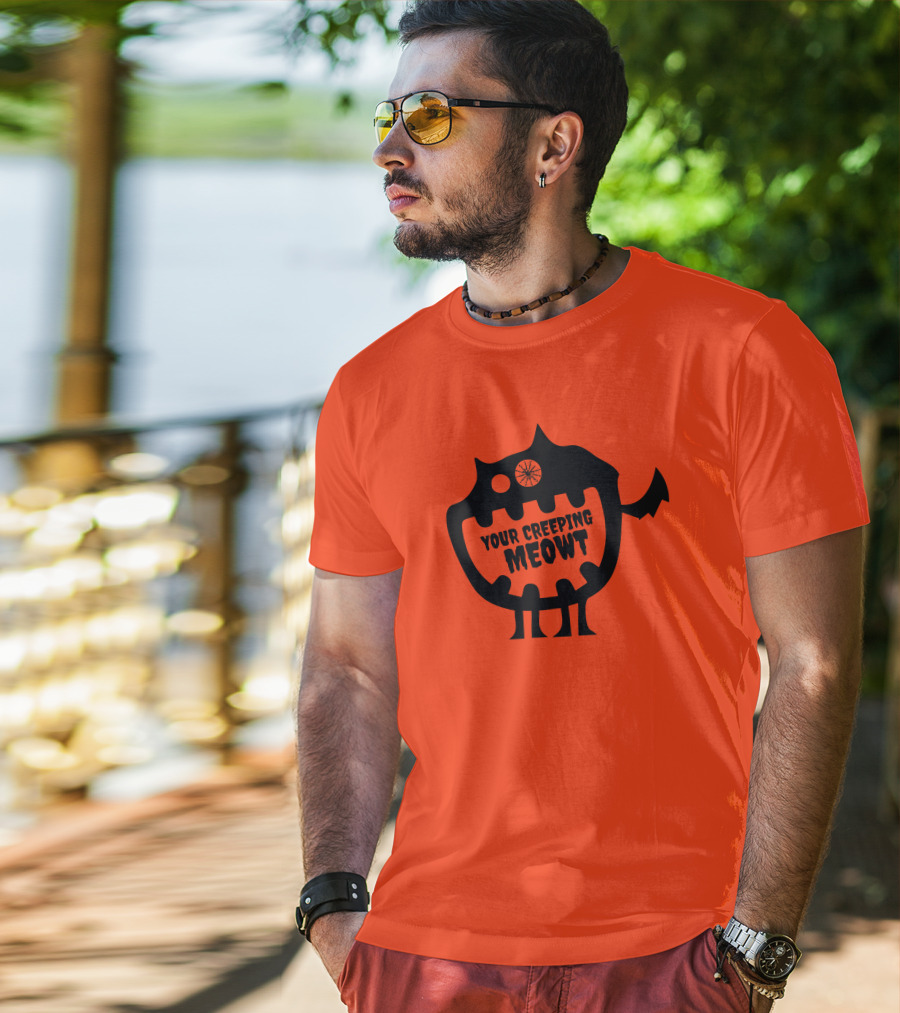 Funcky Designs Your Creeping Meowt Cat T-Shirt