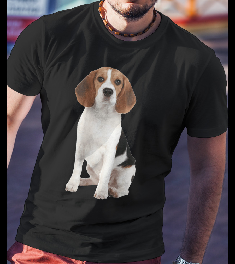 Beagle1 Portrait Dog Sitting T-Shirt