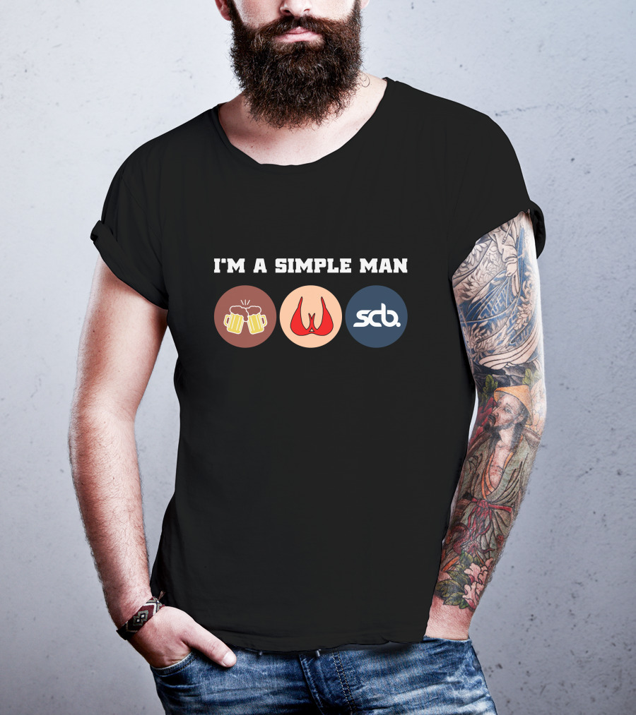I'M A SIMPLE MAN SCB Boats T-Shirt