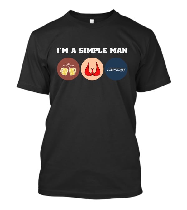 I'm A Simple Man Scorpion Boats Beer Women T-Shirt