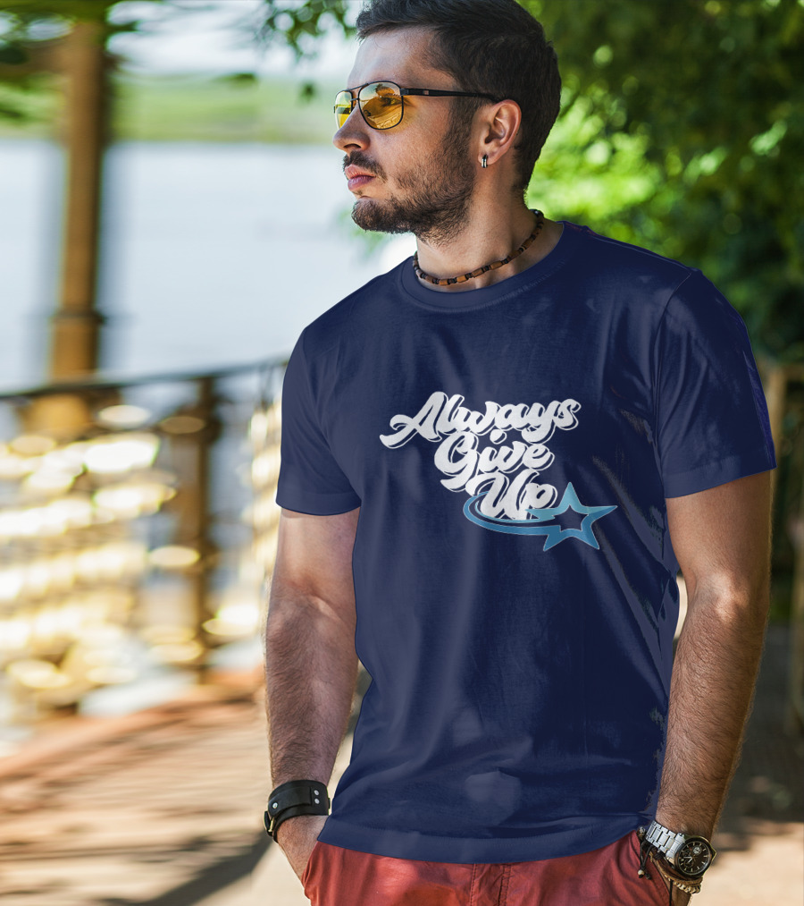 Always Give Up Star Swoosh T-Shirt