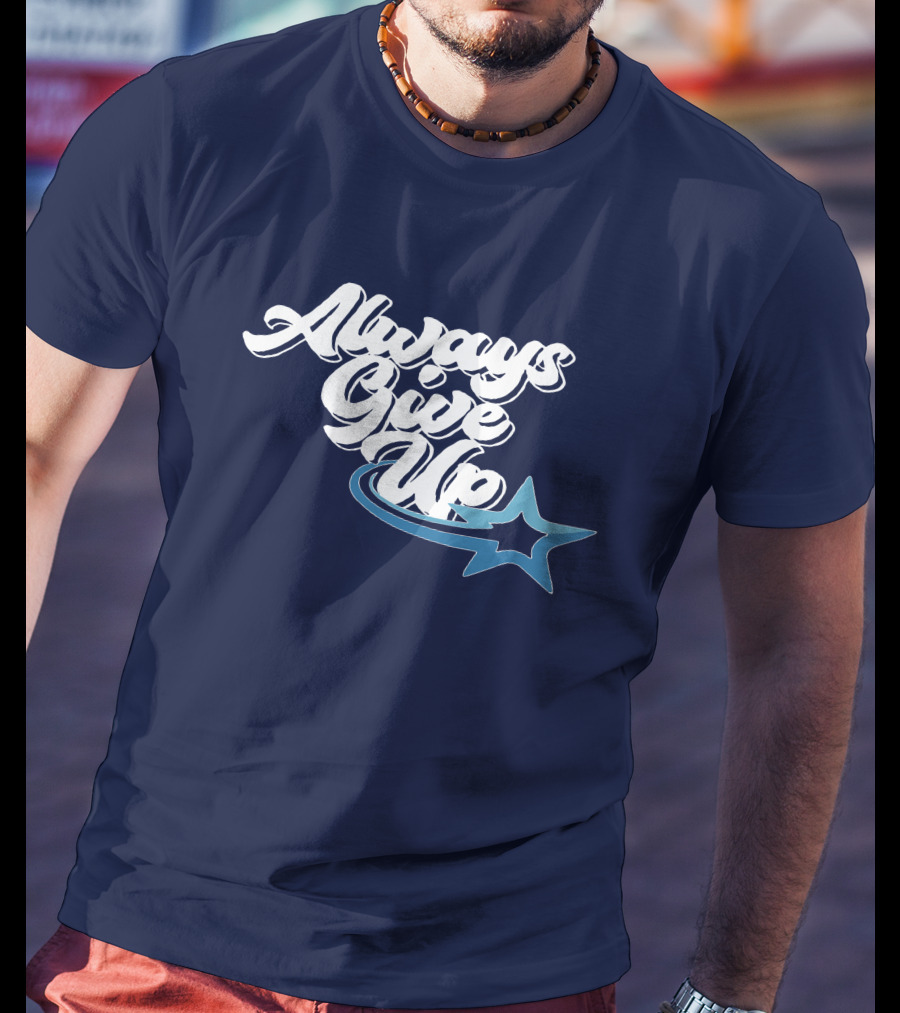 Always Give Up Star Swoosh T-Shirt
