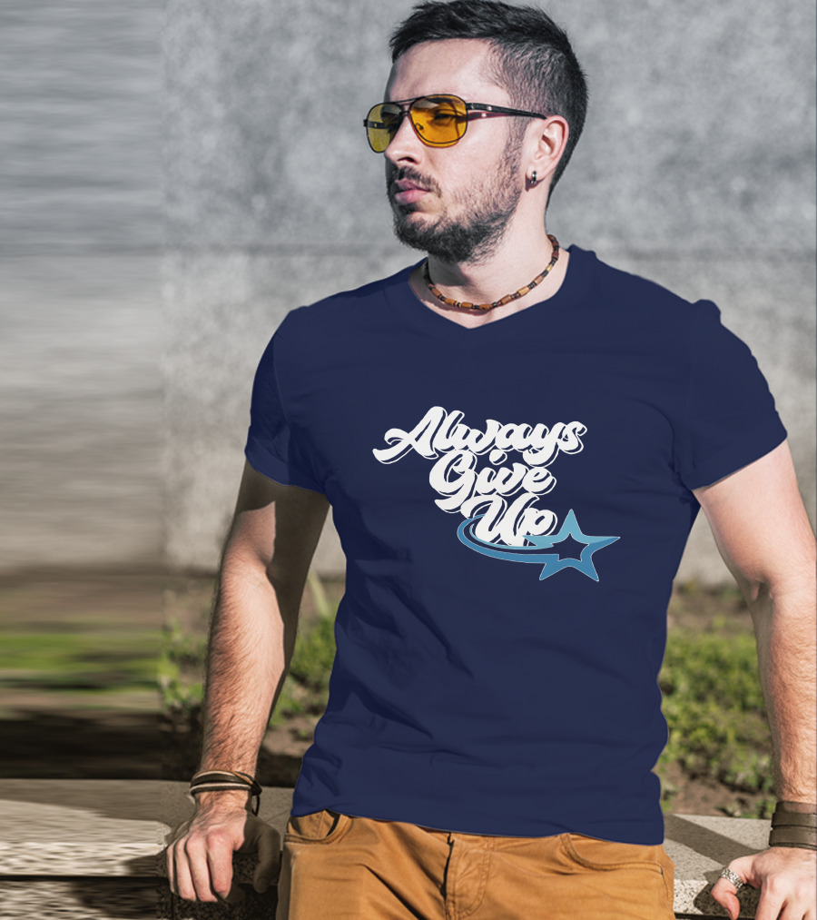 Always Give Up Star Swoosh T-Shirt