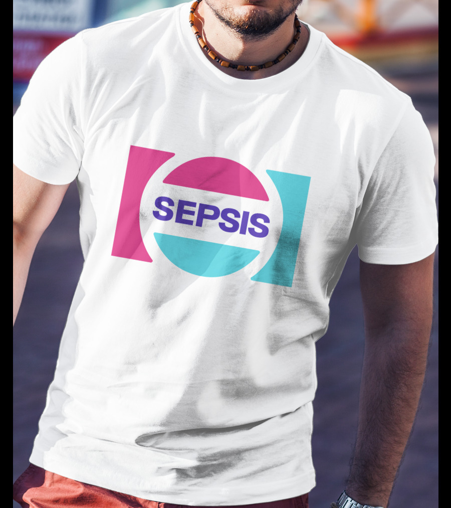 Pander Store Mechazawa Sepsis Logo Circular Colorful T-Shirt