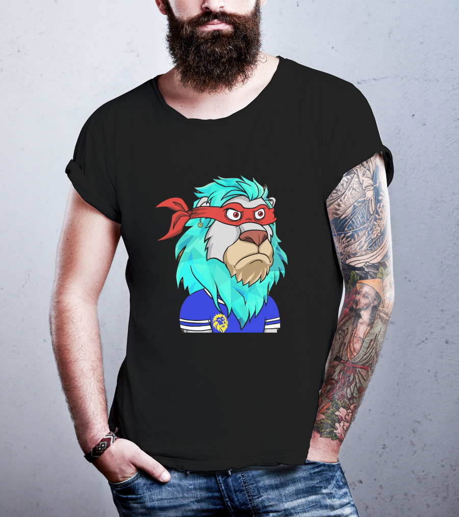 Chris Maddern 6621 Lazy Lions Ninja Opensea Bungalows T-Shirt