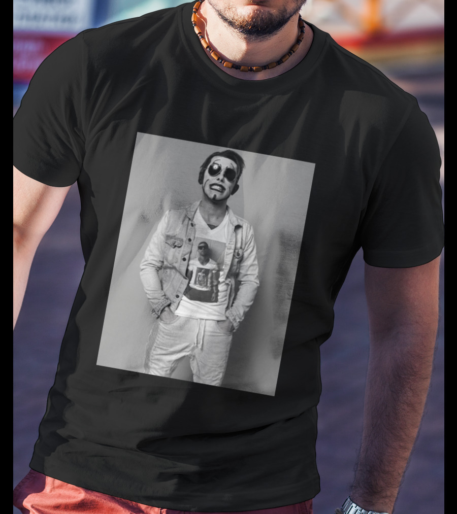 Danhausen NYCC Good Friends Black And White Denim Style With Face Paint T-Shirt