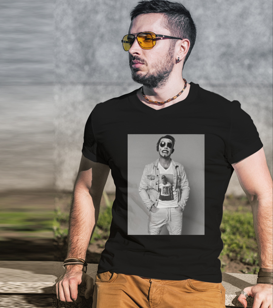 Danhausen NYCC Good Friends Black And White Denim Style With Face Paint T-Shirt