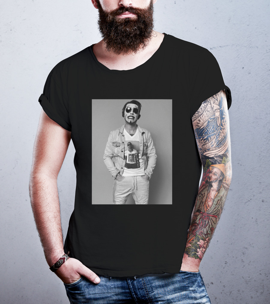 Danhausen NYCC Good Friends Black And White Denim Style With Face Paint T-Shirt