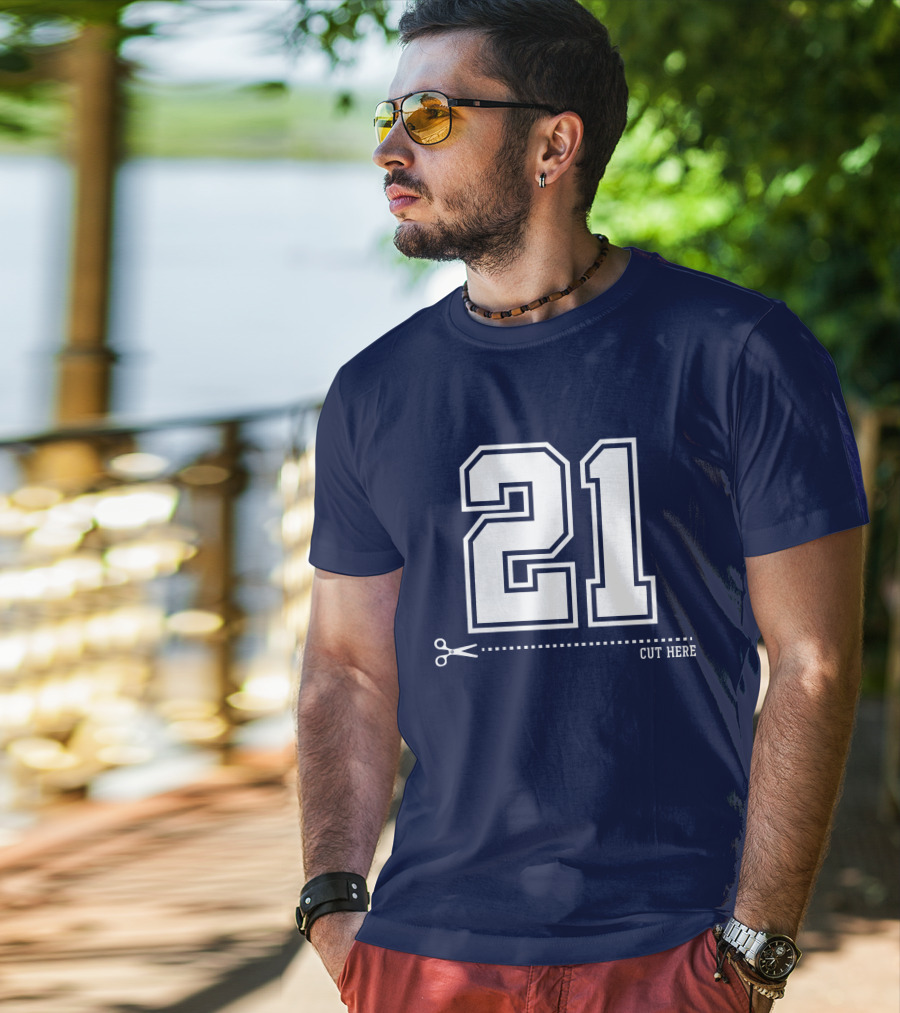 Cowboys Nation Twisted Gorilla 21 Cut Here T-Shirt