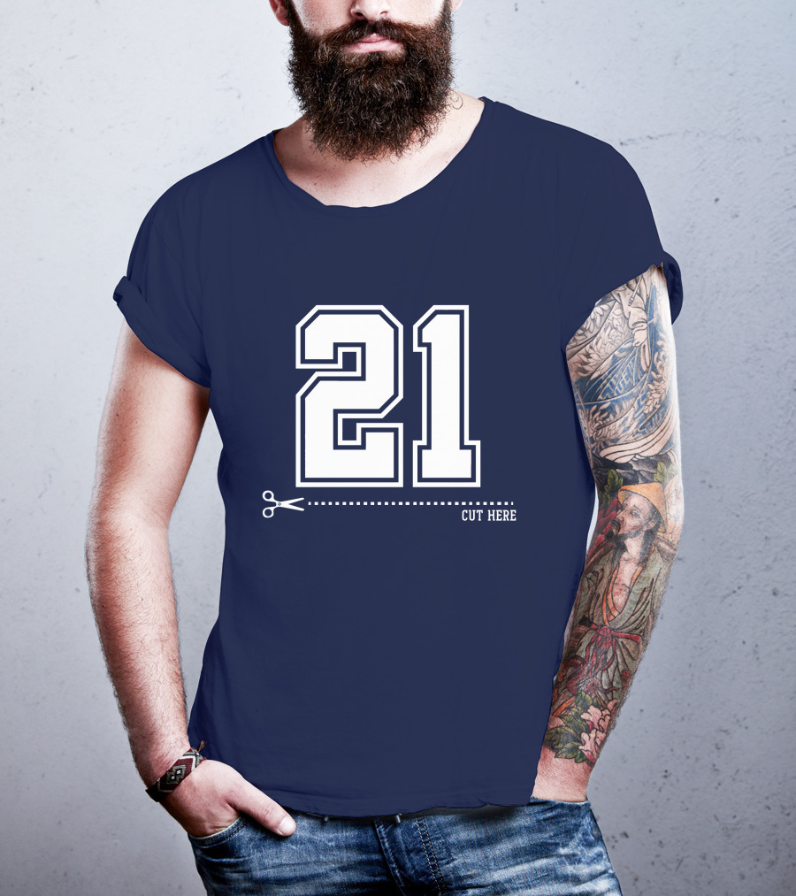 Cowboys Nation Twisted Gorilla 21 Cut Here T-Shirt