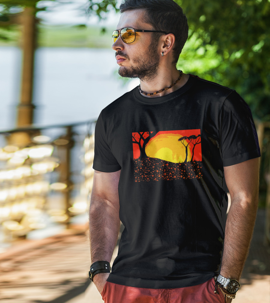 Digitees Ngunnawal Sunset Art Landscape Mr Ngunnawal Ar Maple Ngunnawalart4 T-Shirt