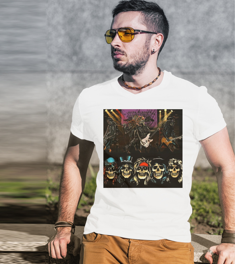 Guns N' Roses Live Skull Band T-Shirt