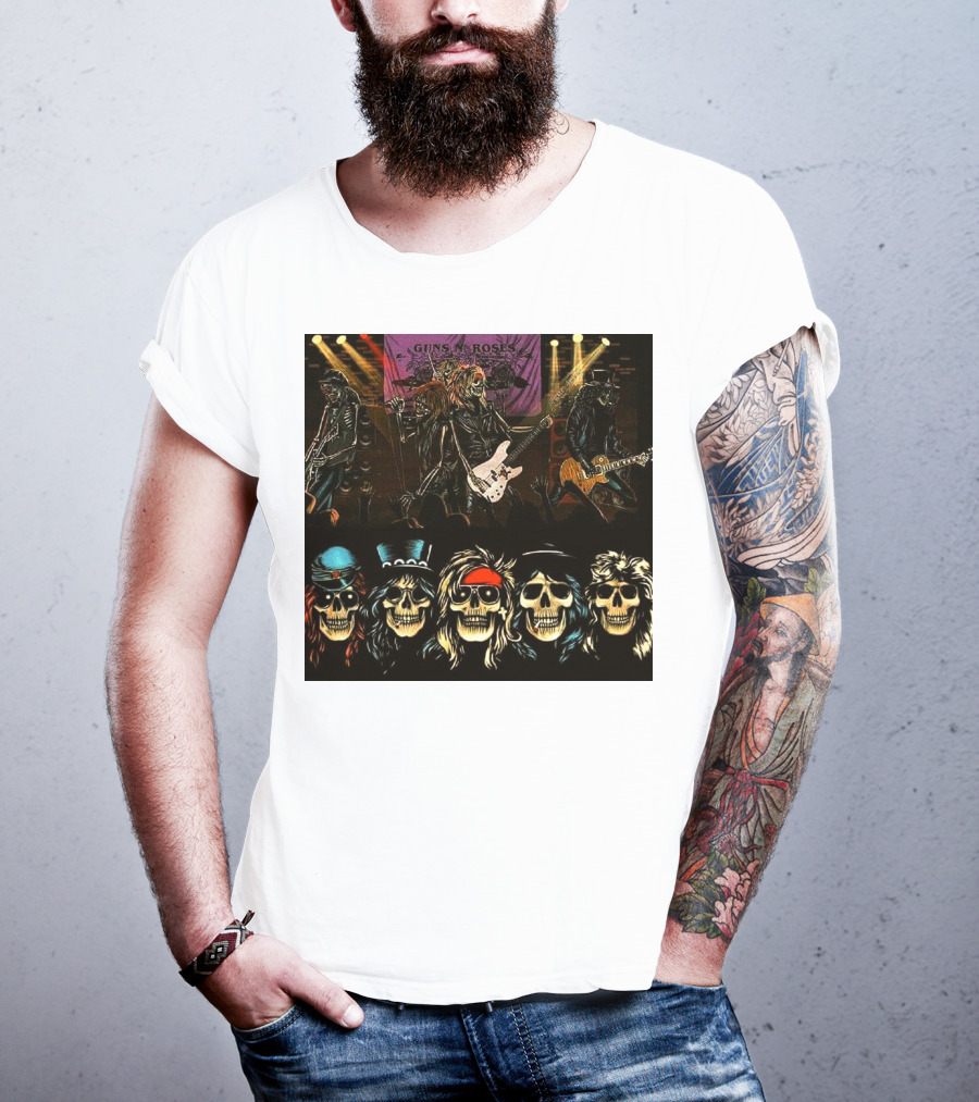Guns N' Roses Live Skull Band T-Shirt