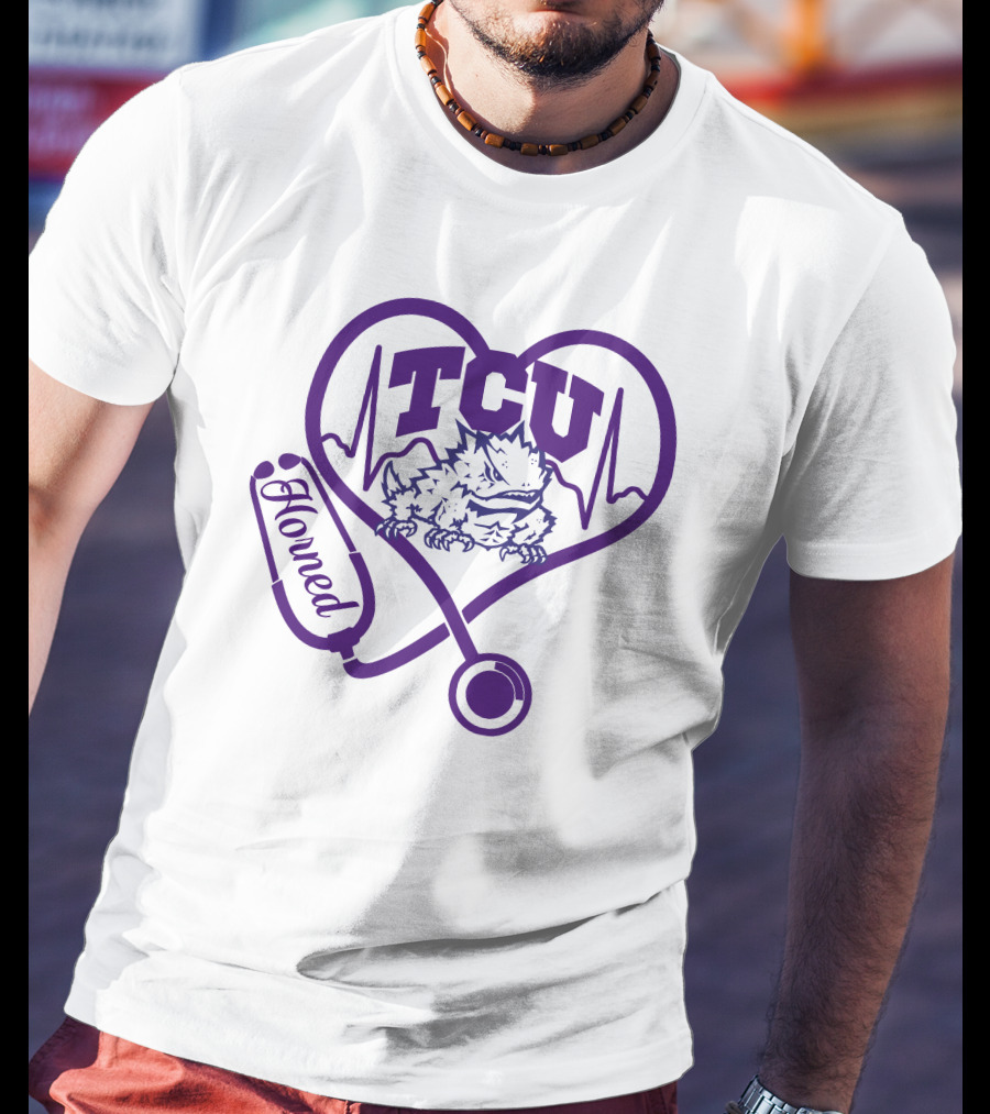 TCU Horned Frogs Nurse Heartbeat Love T-Shirt
