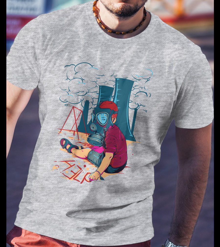 The Cry Of The Future Preschool Gas Mask Child Industrial Playground T-Shirt