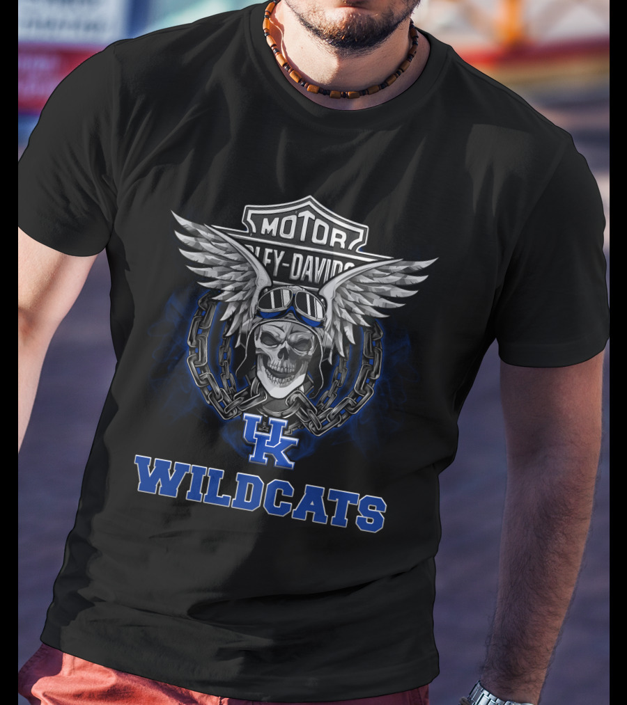 Harley Davidson Motor Uk Wildcats Kentucky Ncaa T-Shirt