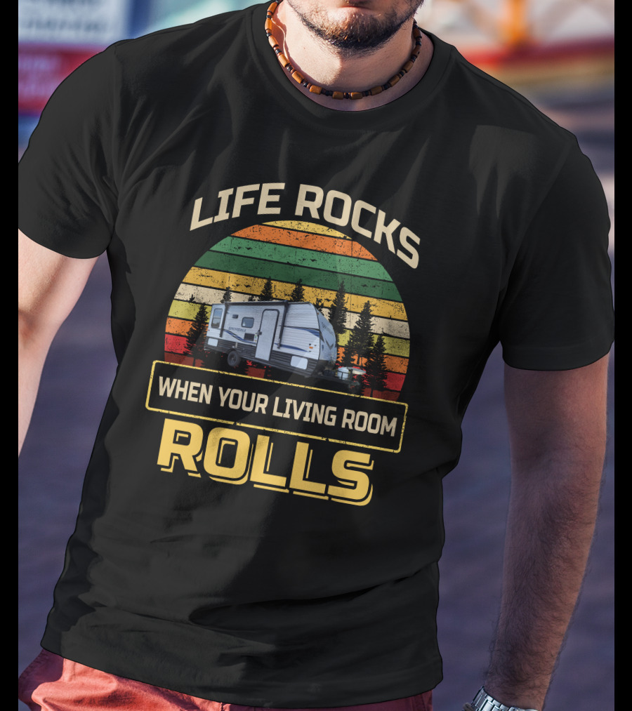 Life Rocks When Your Living Room Rolls Keystone Springdale Mini T-Shirt