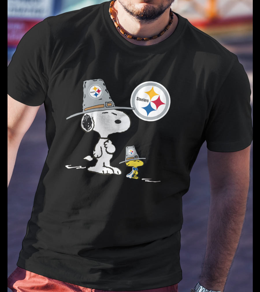 Steelers Snoopy Pilgrim Hats T-Shirt