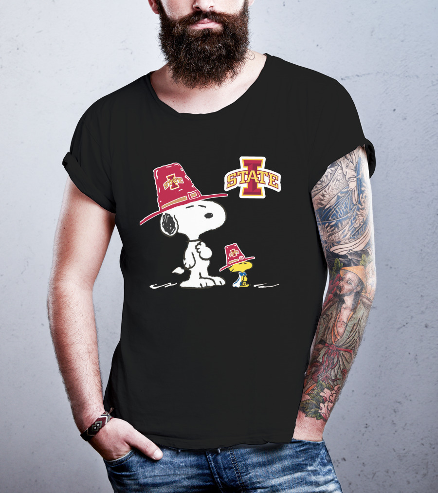 Iowa State Cyclones Snoopy Woodstock State I T-Shirt