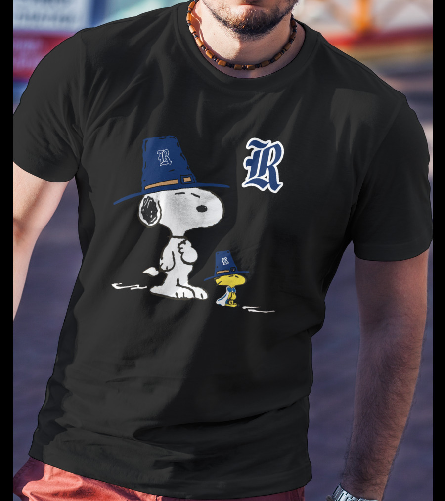 Rice Owls Snoopy Woodstock Pilgrim Hats T-Shirt
