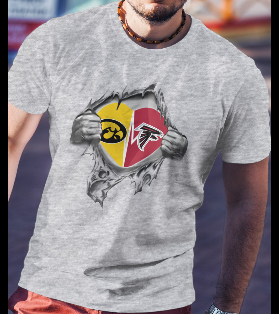 Iowa Hawkeyes Falcons Heart T-Shirt