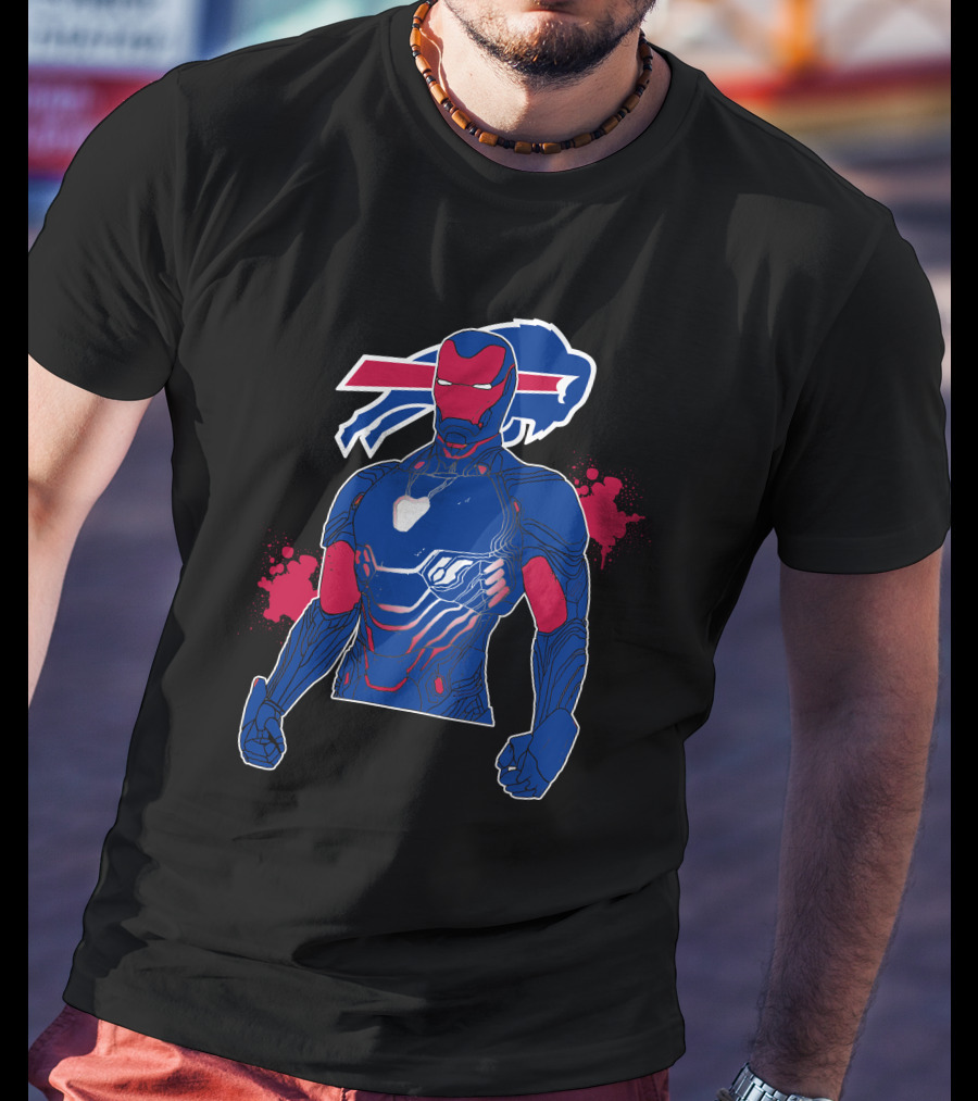 Iron Man Buffalo Bills Mashup T-Shirt