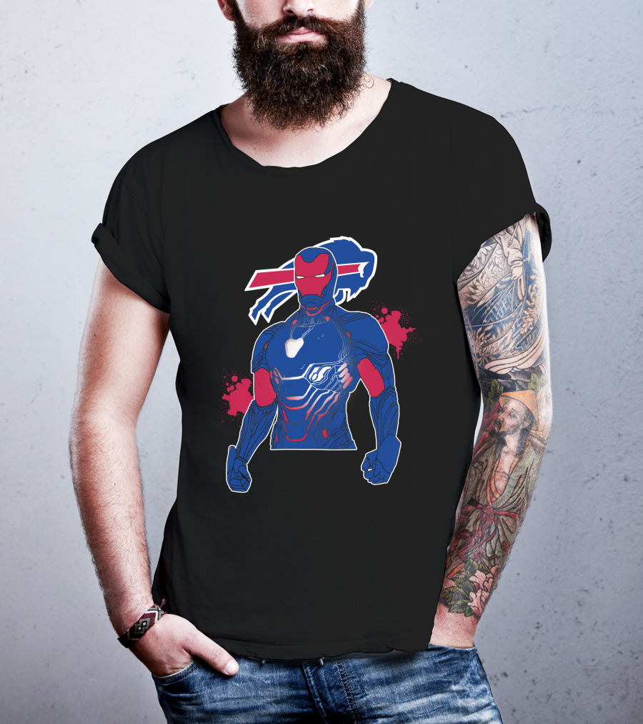 Iron Man Buffalo Bills Mashup T-Shirt