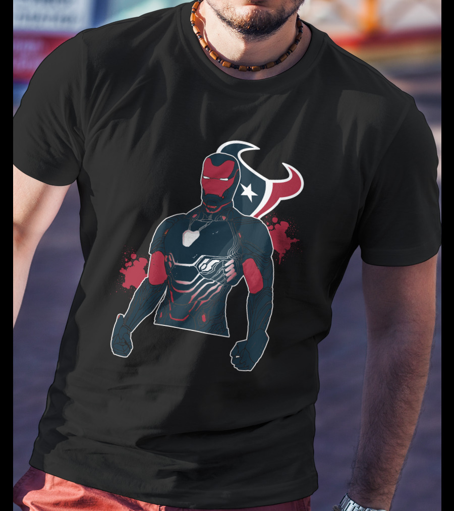 Iron Man Texans Mashup T-Shirt