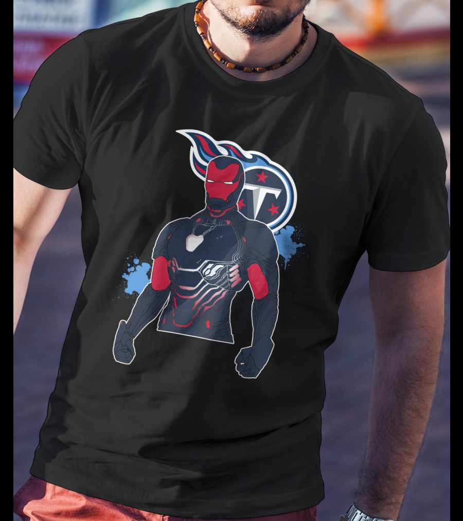 Iron Man Tennessee Titans Crossover T-Shirt