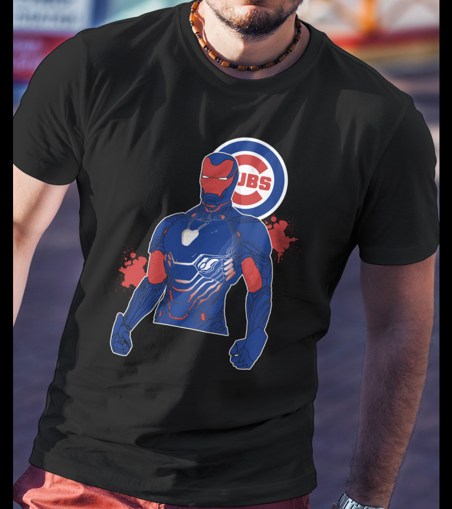 Iron Man Chicago Cubs Fusion T-Shirt