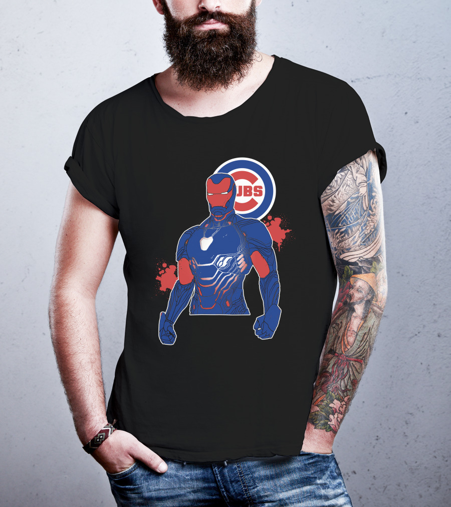 Iron Man Chicago Cubs Fusion T-Shirt
