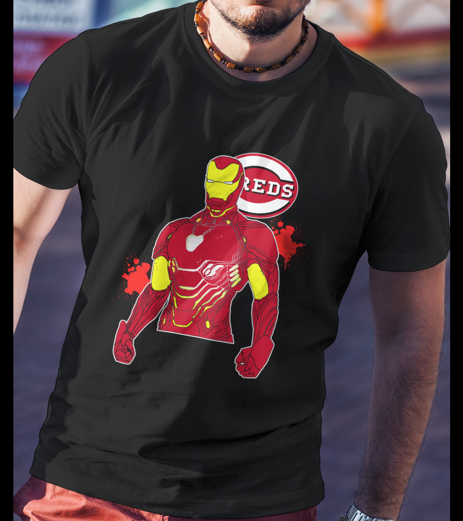 Iron Man Cincinnati Reds Collaboration T-Shirt