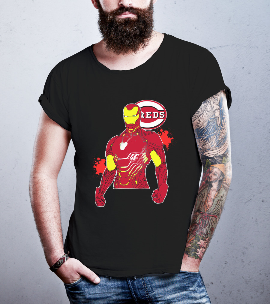 Iron Man Cincinnati Reds Collaboration T-Shirt