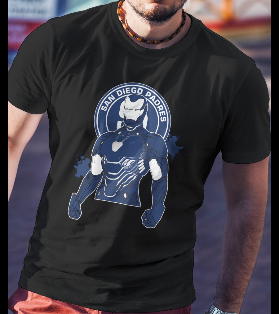 Iron Man San Diego Padres Crossover T-Shirt
