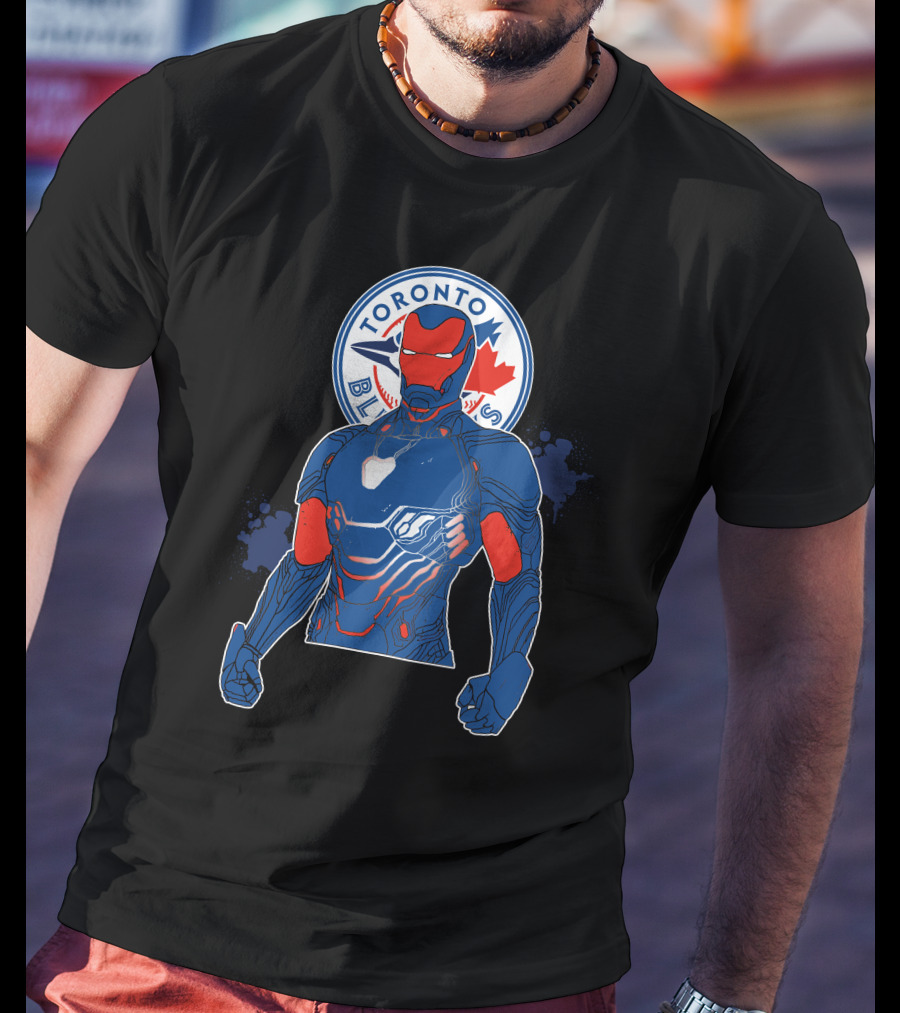Iron Man Toronto Blue Jays Mashup T-Shirt