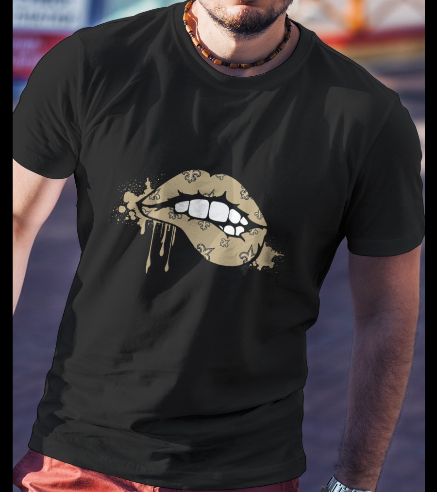 Dripping Lips Fleur-De-Lis Saints T-Shirt