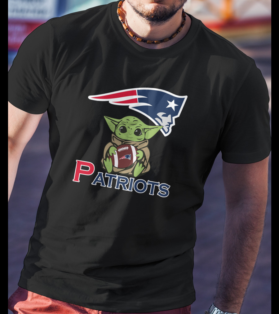 Patriots Baby Yoda Star Wars Patriots Football T-Shirt