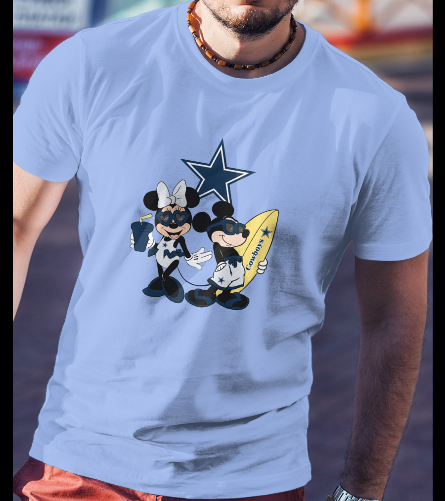 Cowboys Mickey Vacation Star Surfing T-Shirt