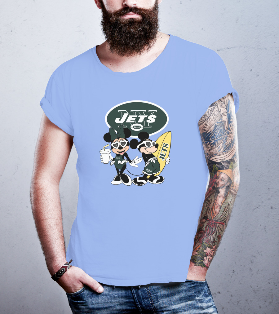 Jets Mickey Surfing Vacation Adventure T-Shirt