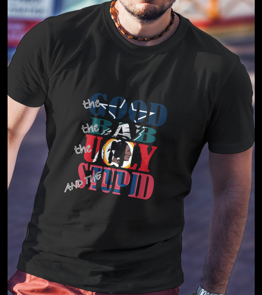 The Good Bad Ugly And Stupid NFL Dallas Cowboys Font Style Icons T-Shirt