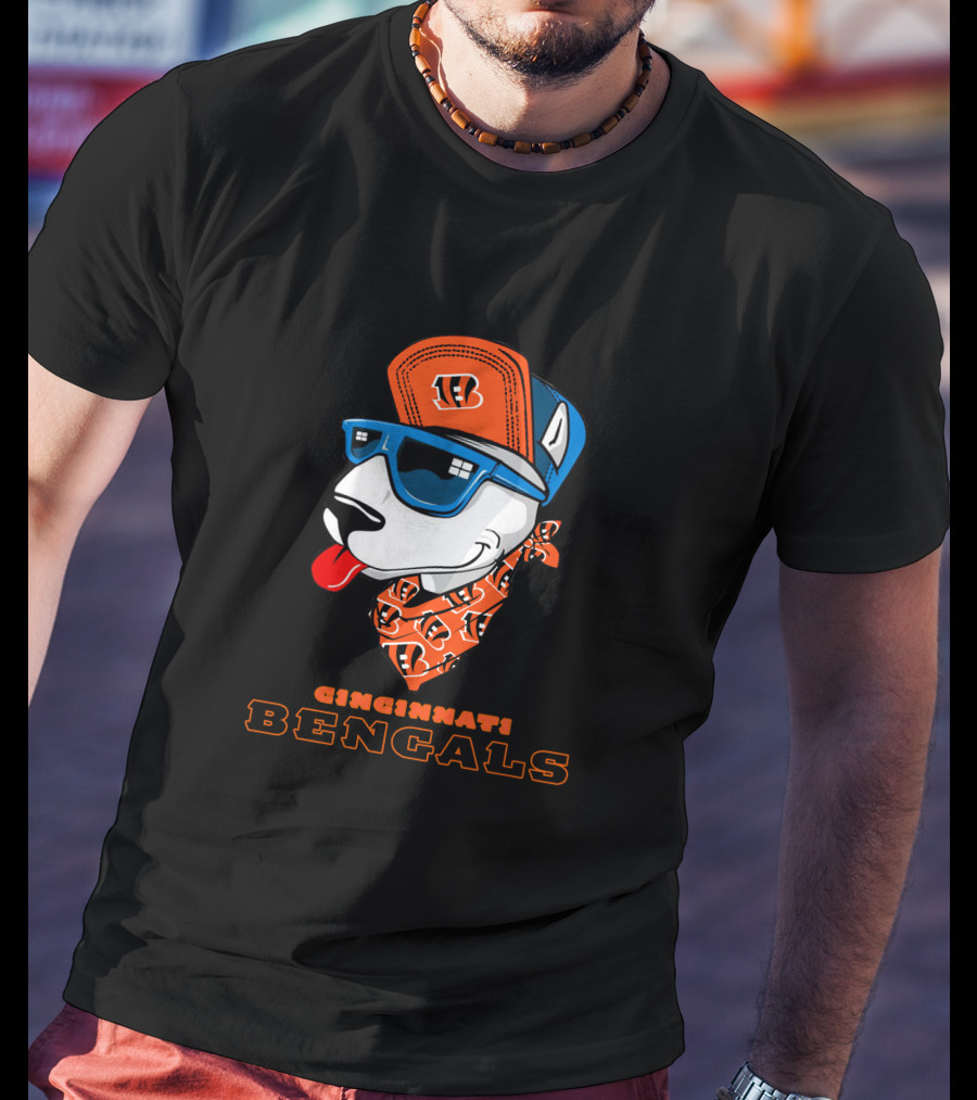 Cincinnati Bengals Bull Terrier T-Shirt