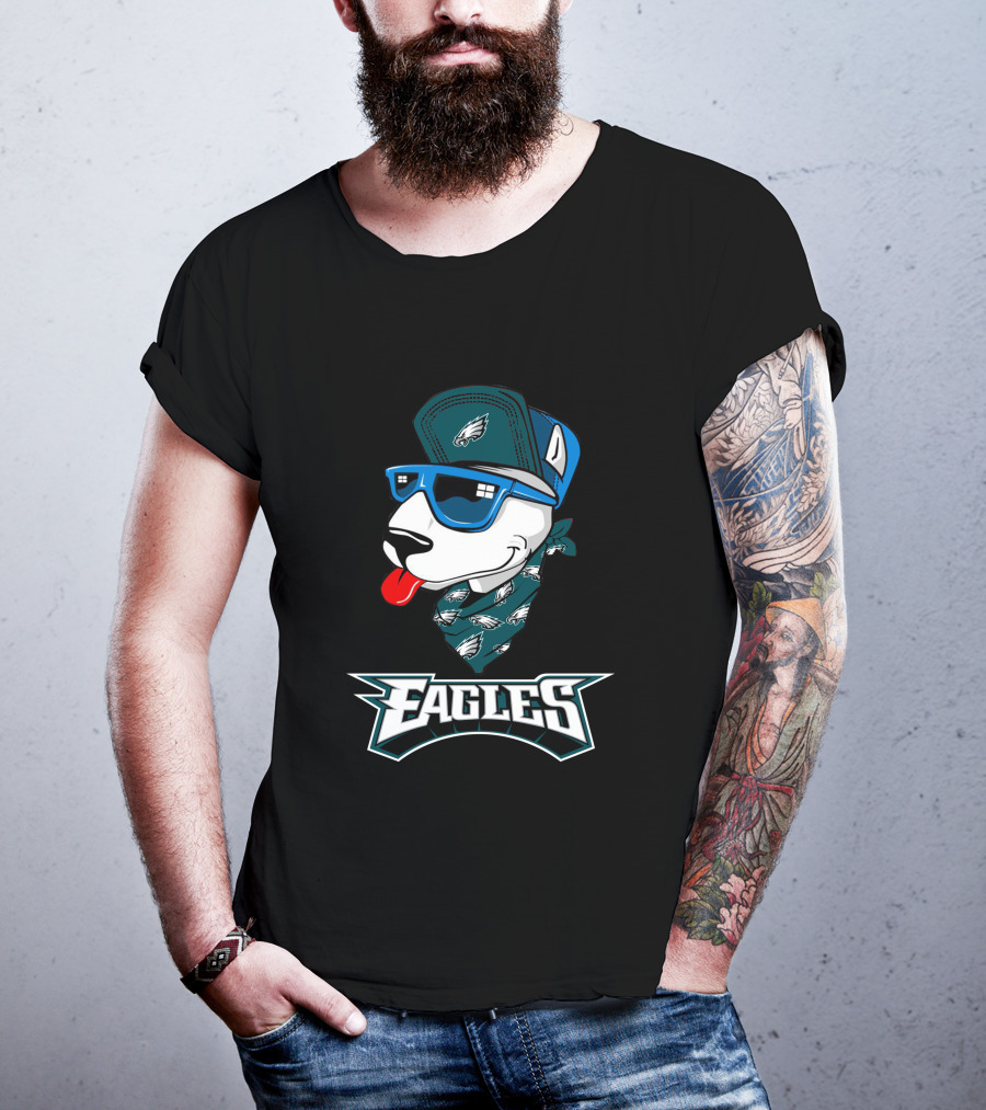 Eagles Bull Terrier Cool Dog Philadelphia Fan Merch T-Shirt