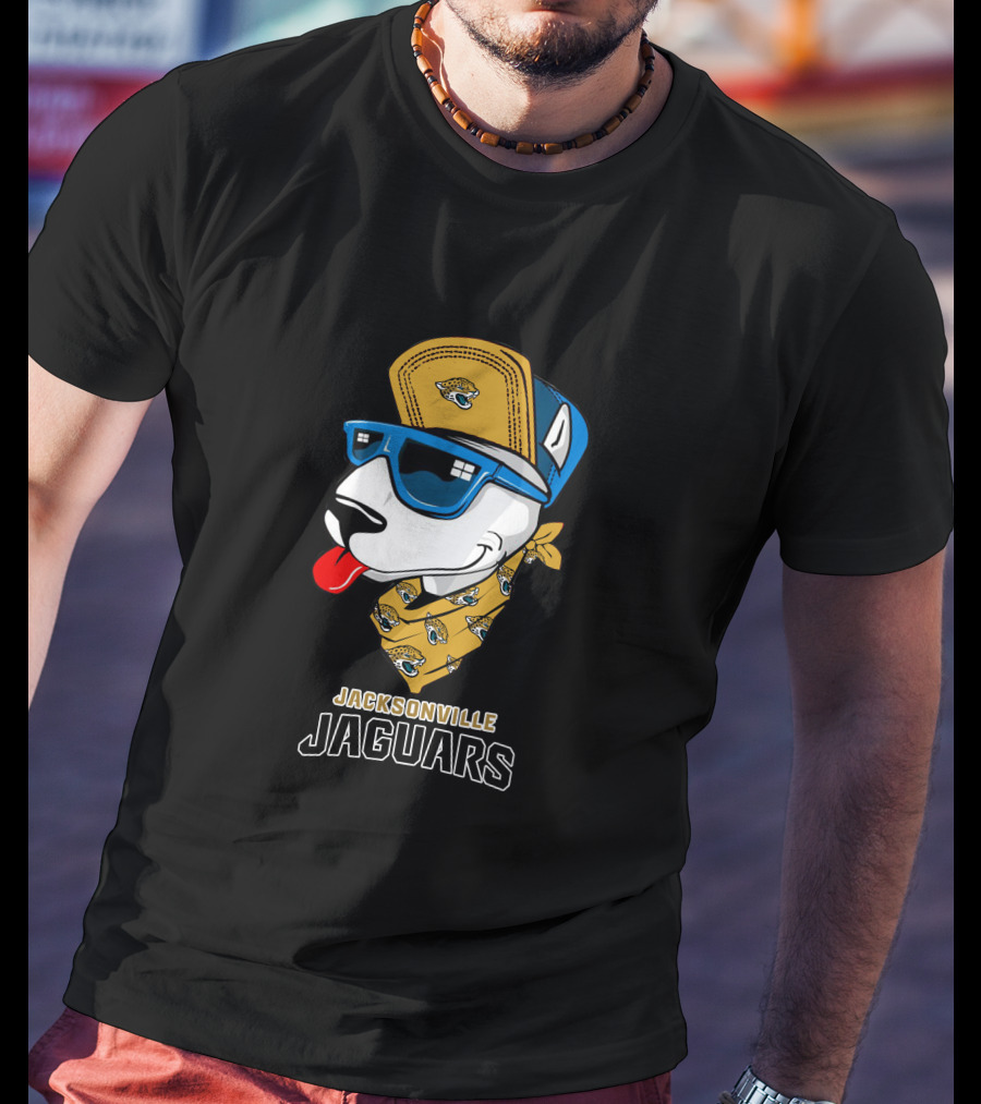 Jacksonville Jaguars Bull Terrier Fan T-Shirt