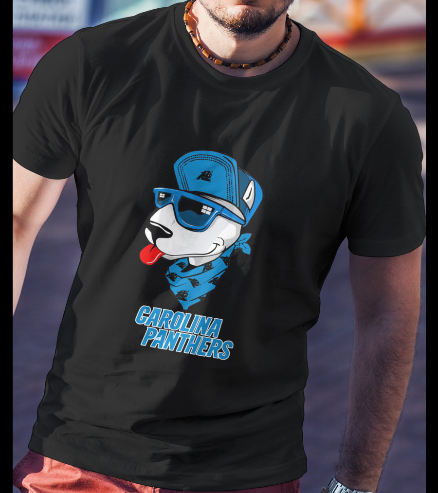 Carolina Panthers Bull Terrier T-Shirt
