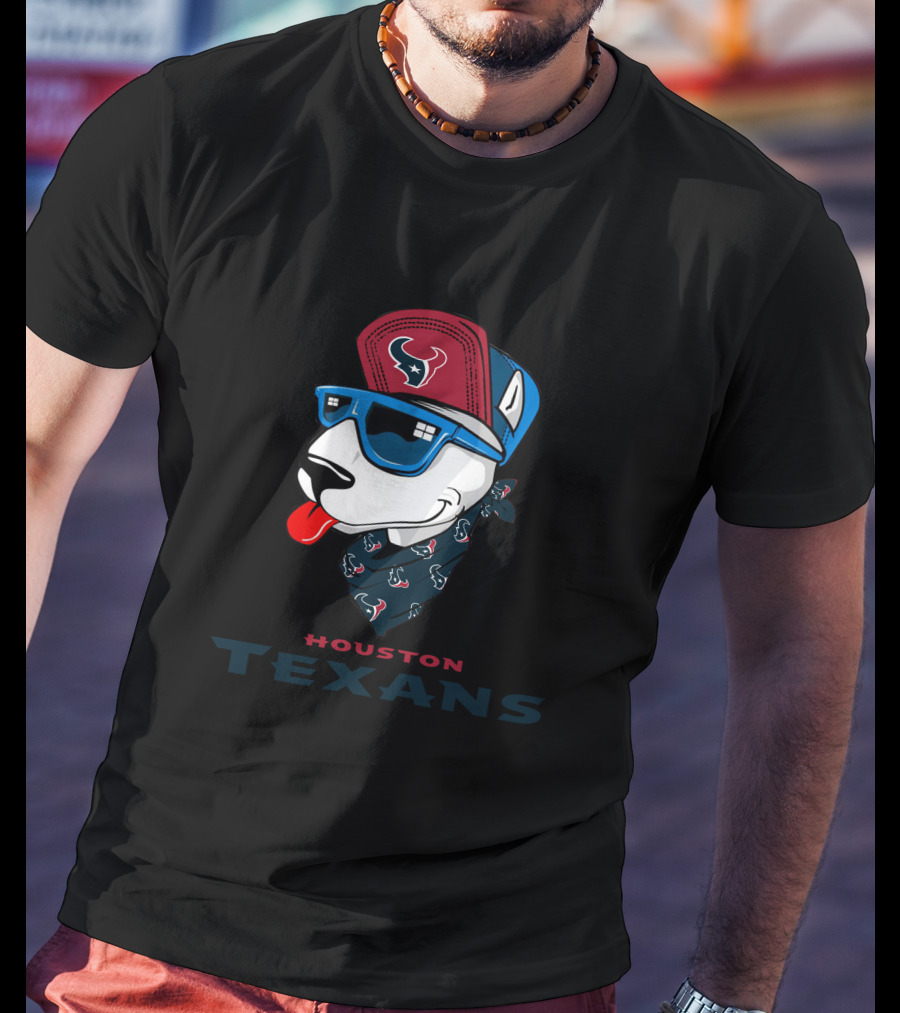Houston Texans Bull Terrier T-Shirt