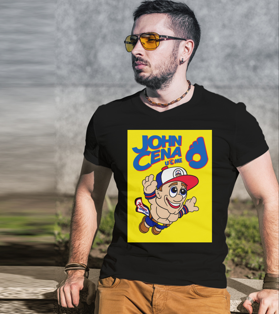 John Cena Never Give Up U C ME Mario T-Shirt